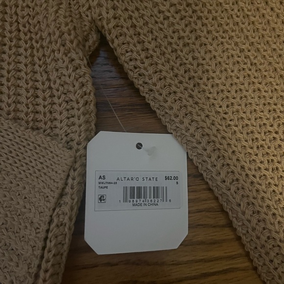 Altar'd State Cream V-Neck Sweater - Picture 4 of 5